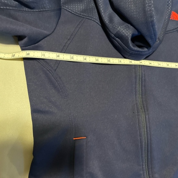 The North Face Blue Neon Orange Athletic Jacket Women’s Medium Hood Full Zip - Picture 6 of 9